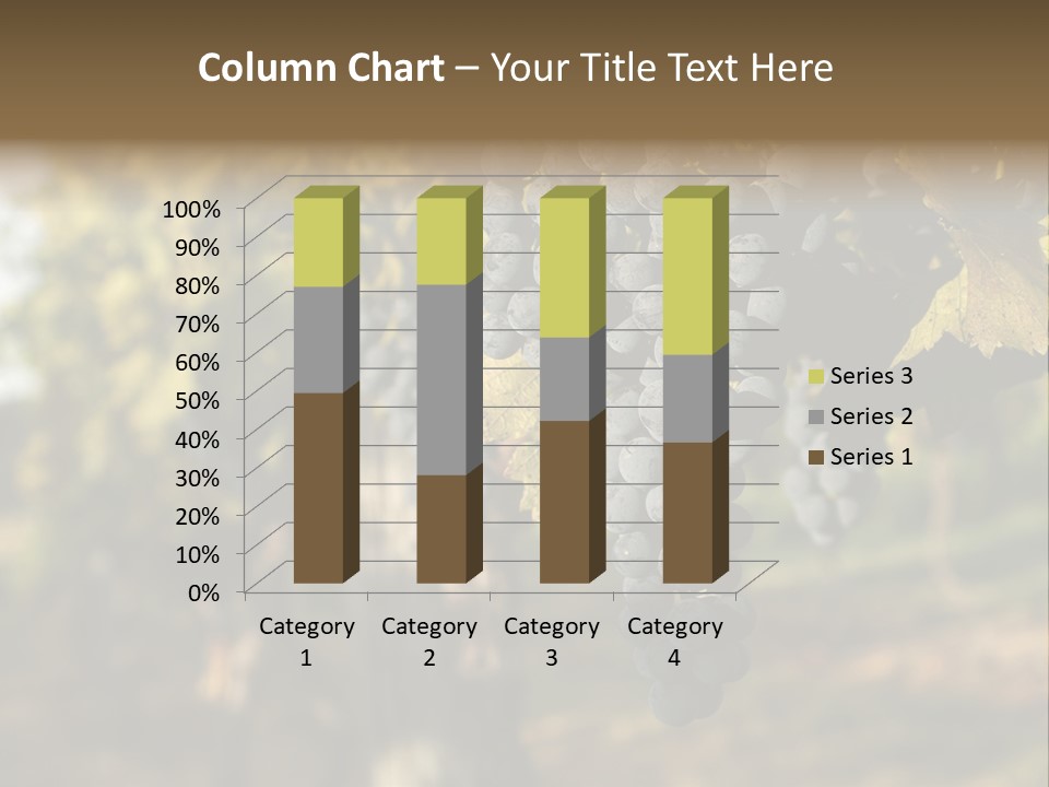 Branch Fruit Grape PowerPoint Template