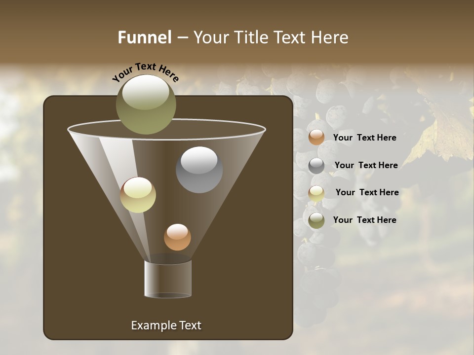 Branch Fruit Grape PowerPoint Template