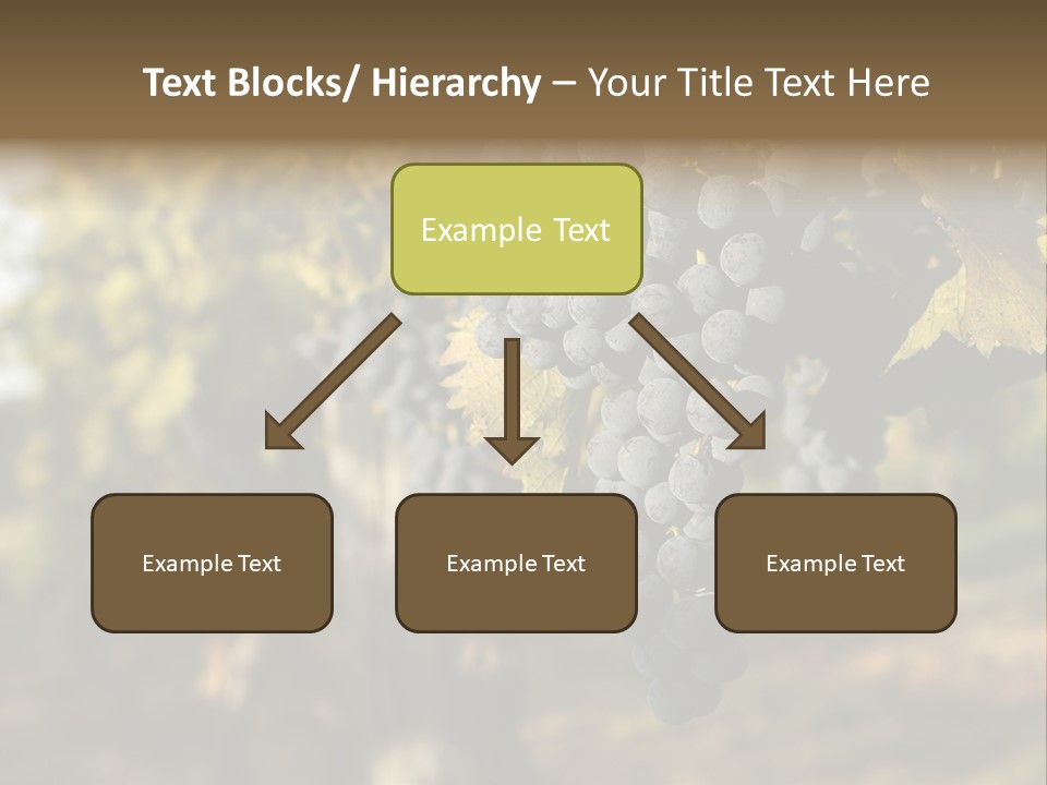 Branch Fruit Grape PowerPoint Template