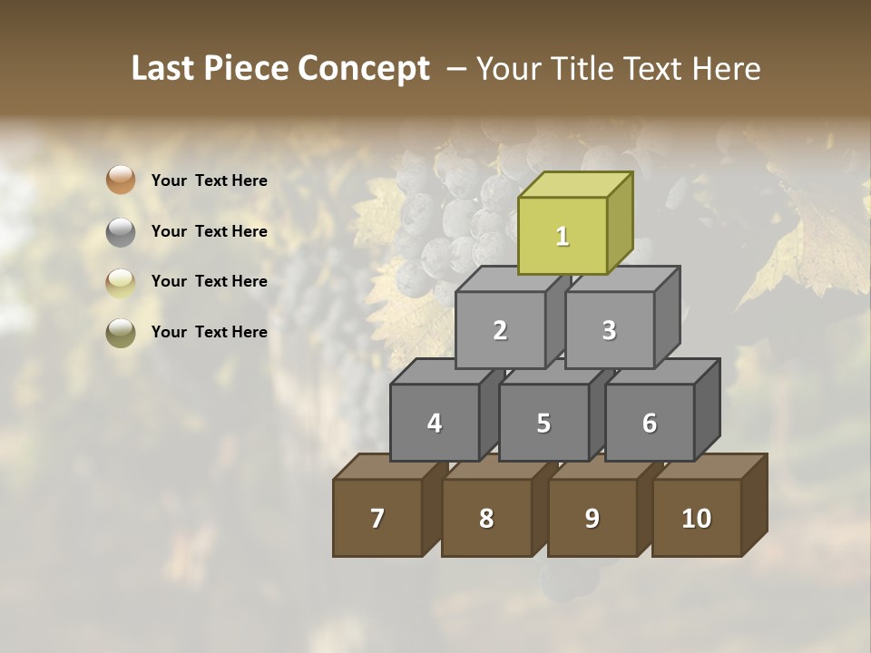 Branch Fruit Grape PowerPoint Template