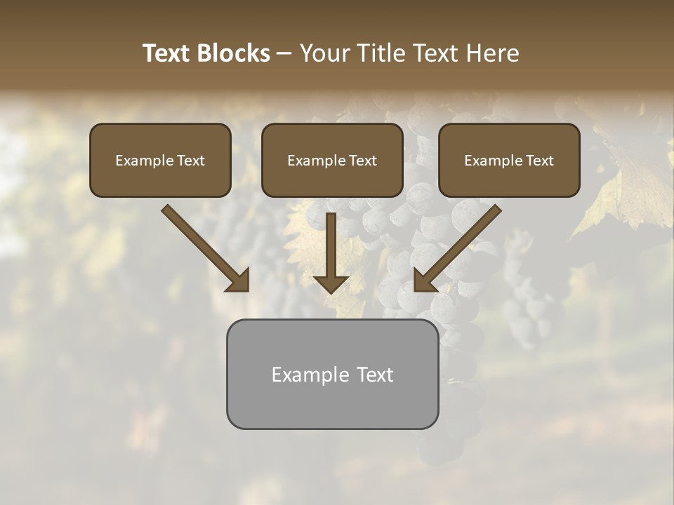 Branch Fruit Grape PowerPoint Template