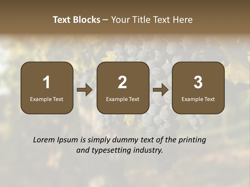 Branch Fruit Grape PowerPoint Template