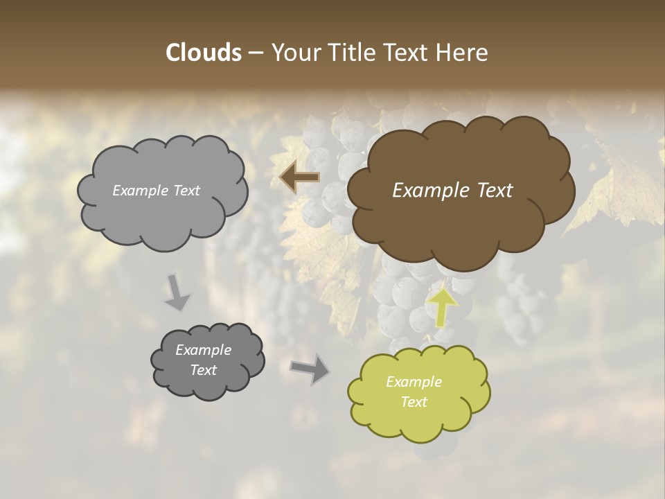Branch Fruit Grape PowerPoint Template