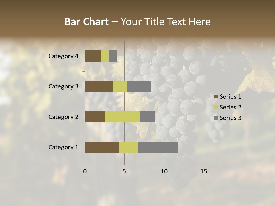 Branch Fruit Grape PowerPoint Template