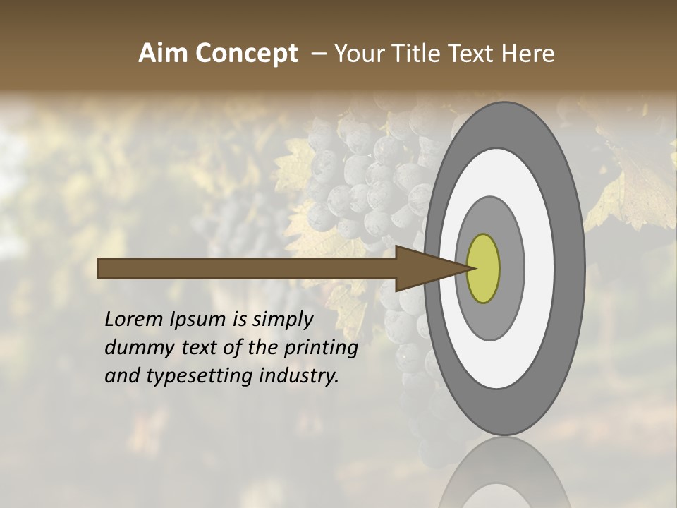 Branch Fruit Grape PowerPoint Template