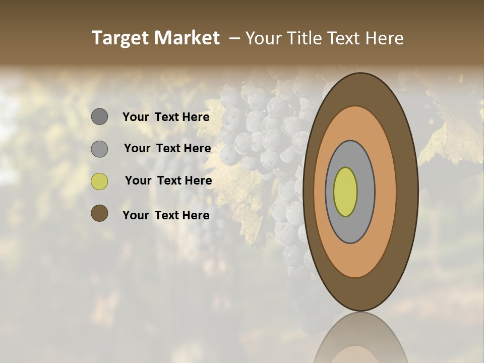 Branch Fruit Grape PowerPoint Template
