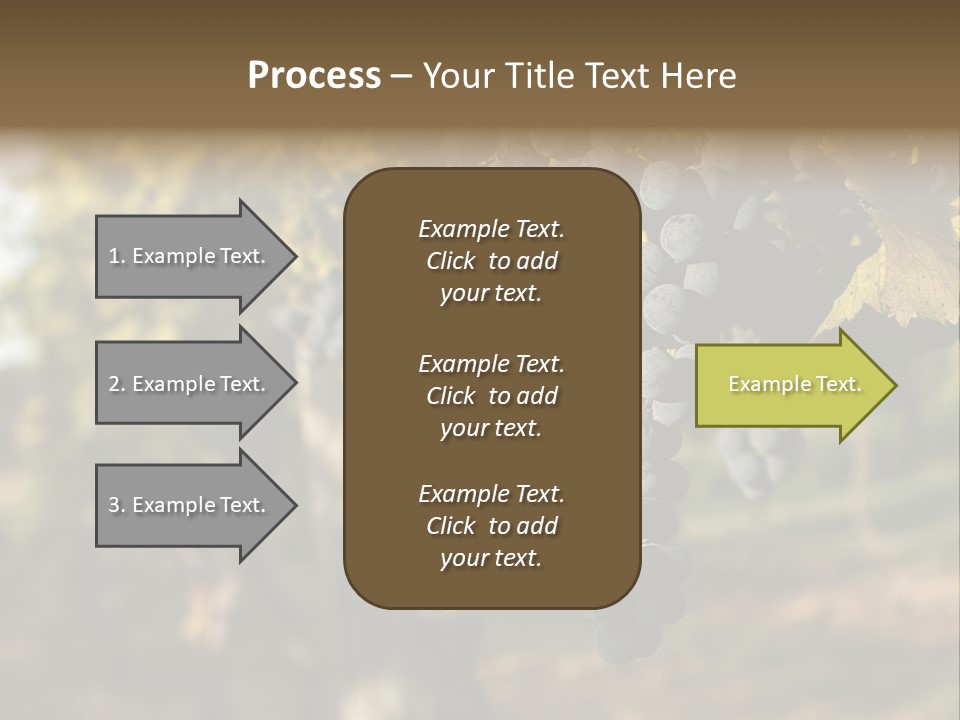 Branch Fruit Grape PowerPoint Template