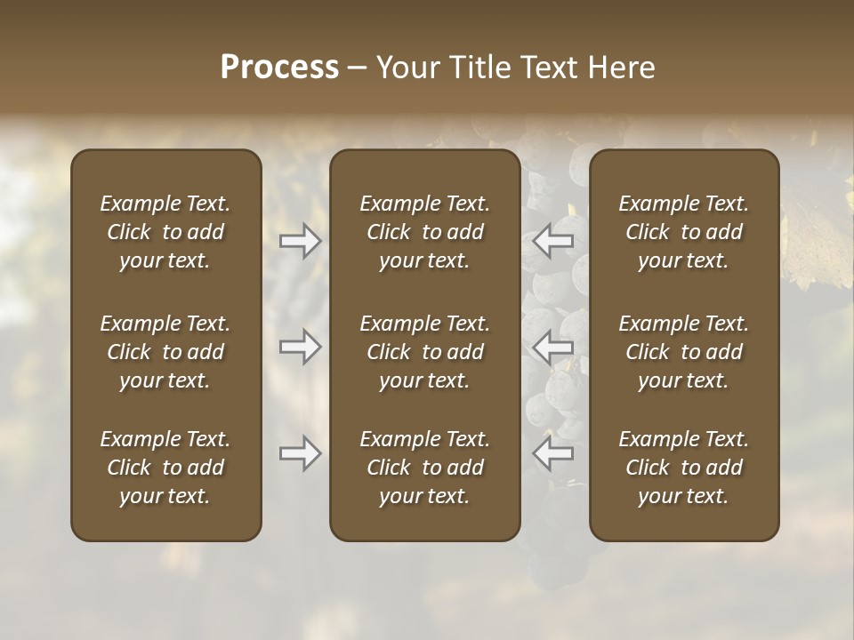 Branch Fruit Grape PowerPoint Template