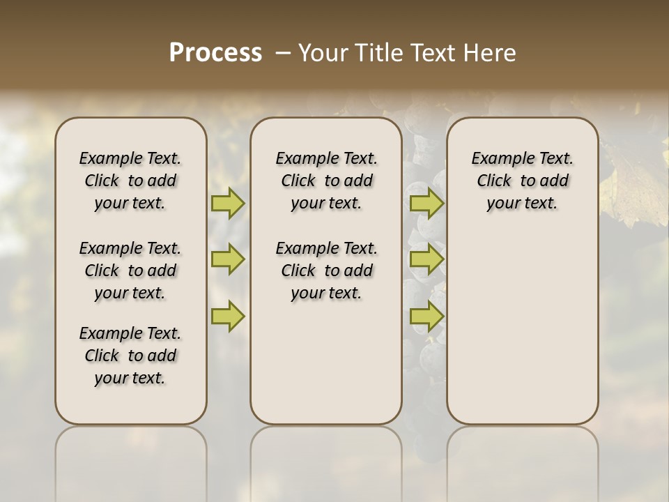 Branch Fruit Grape PowerPoint Template