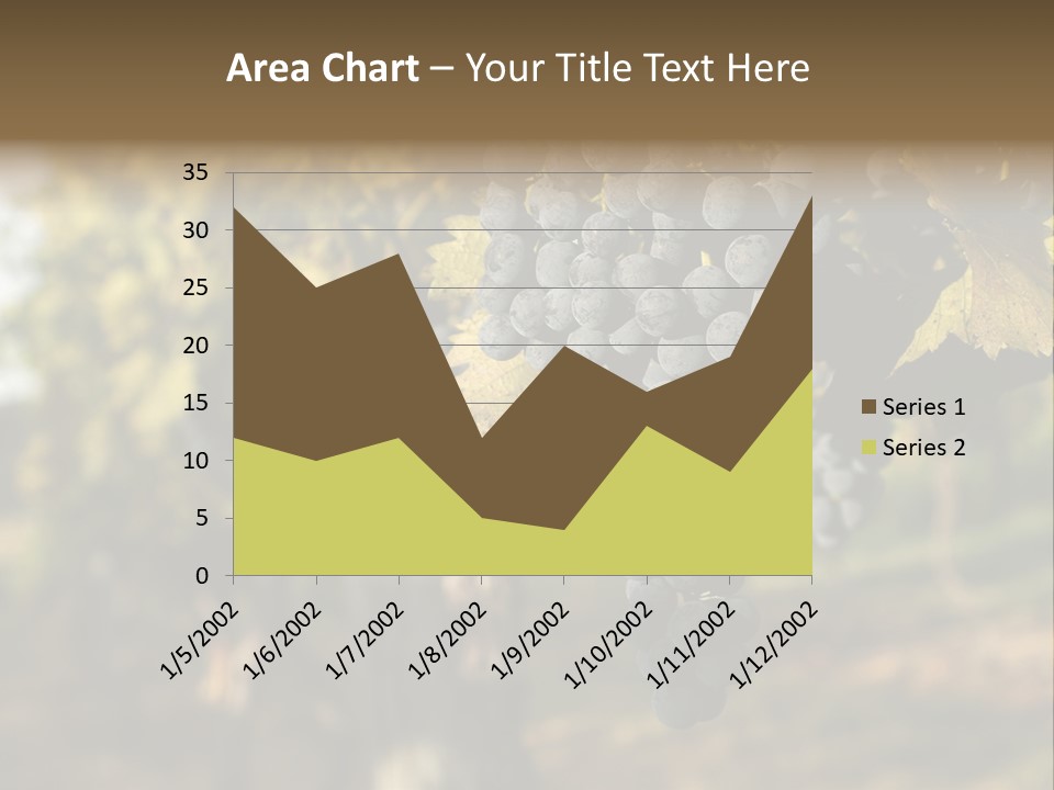Branch Fruit Grape PowerPoint Template