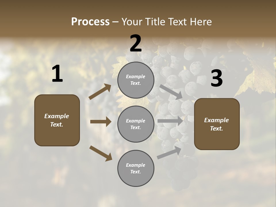 Branch Fruit Grape PowerPoint Template