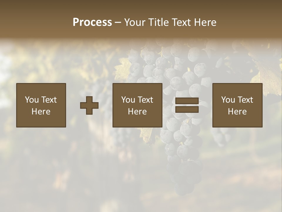 Branch Fruit Grape PowerPoint Template