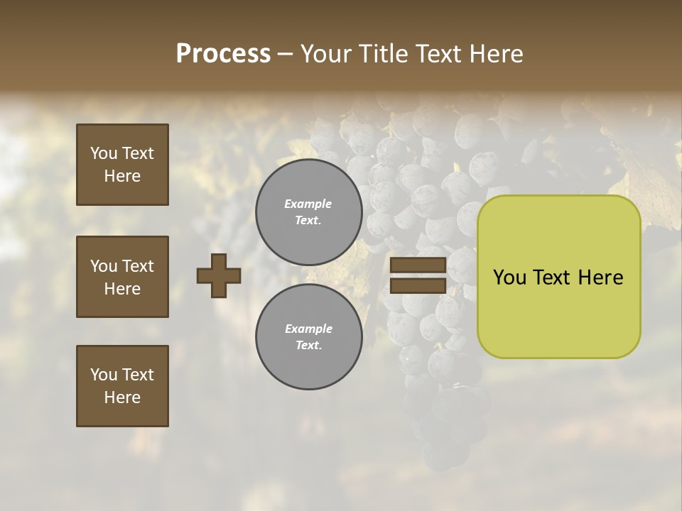 Branch Fruit Grape PowerPoint Template