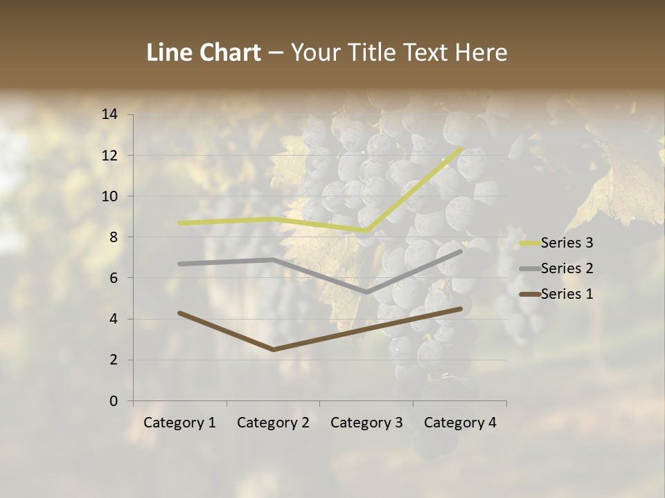 Branch Fruit Grape PowerPoint Template