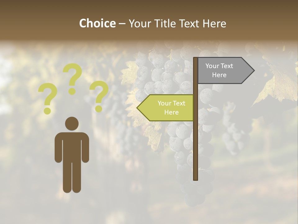 Branch Fruit Grape PowerPoint Template