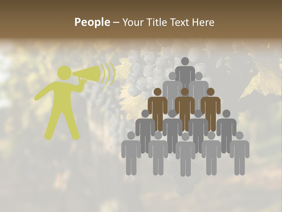 Branch Fruit Grape PowerPoint Template