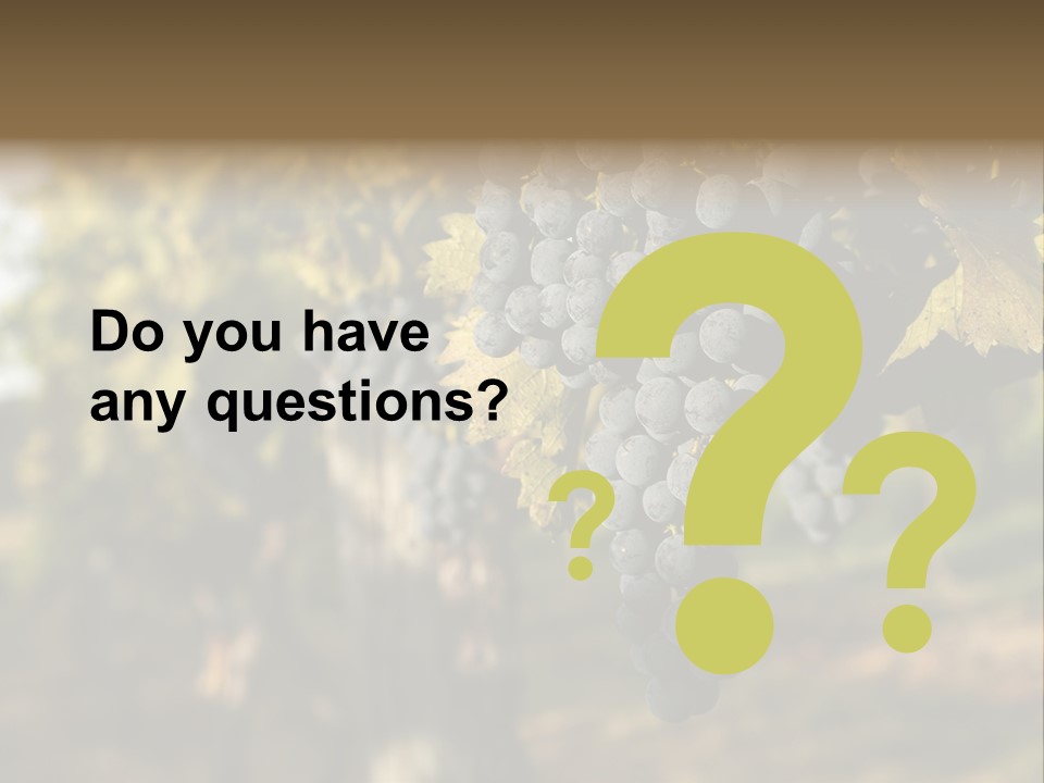 Branch Fruit Grape PowerPoint Template