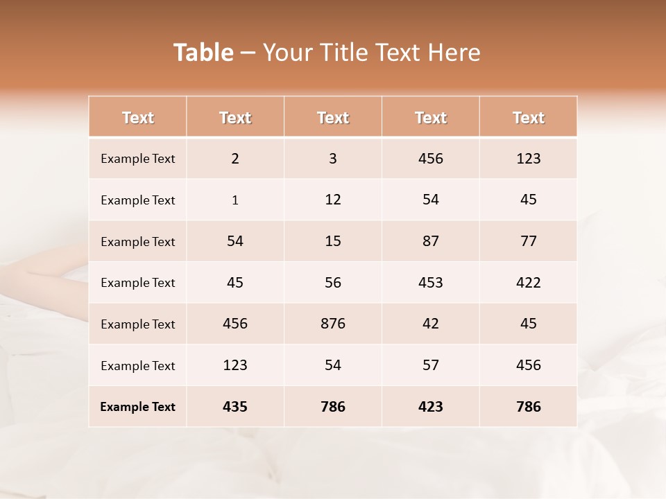 Wake Duvet Morning PowerPoint Template