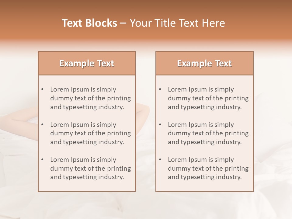 Wake Duvet Morning PowerPoint Template