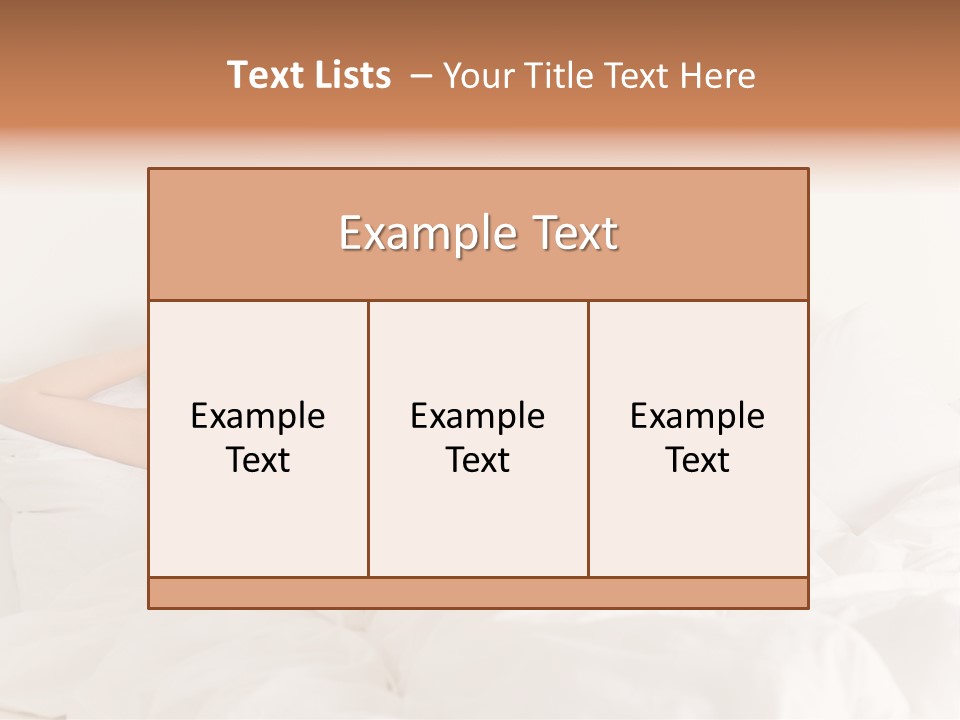 Wake Duvet Morning PowerPoint Template
