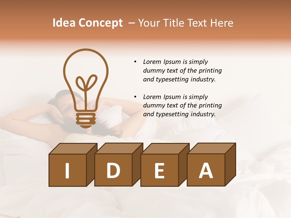 Wake Duvet Morning PowerPoint Template