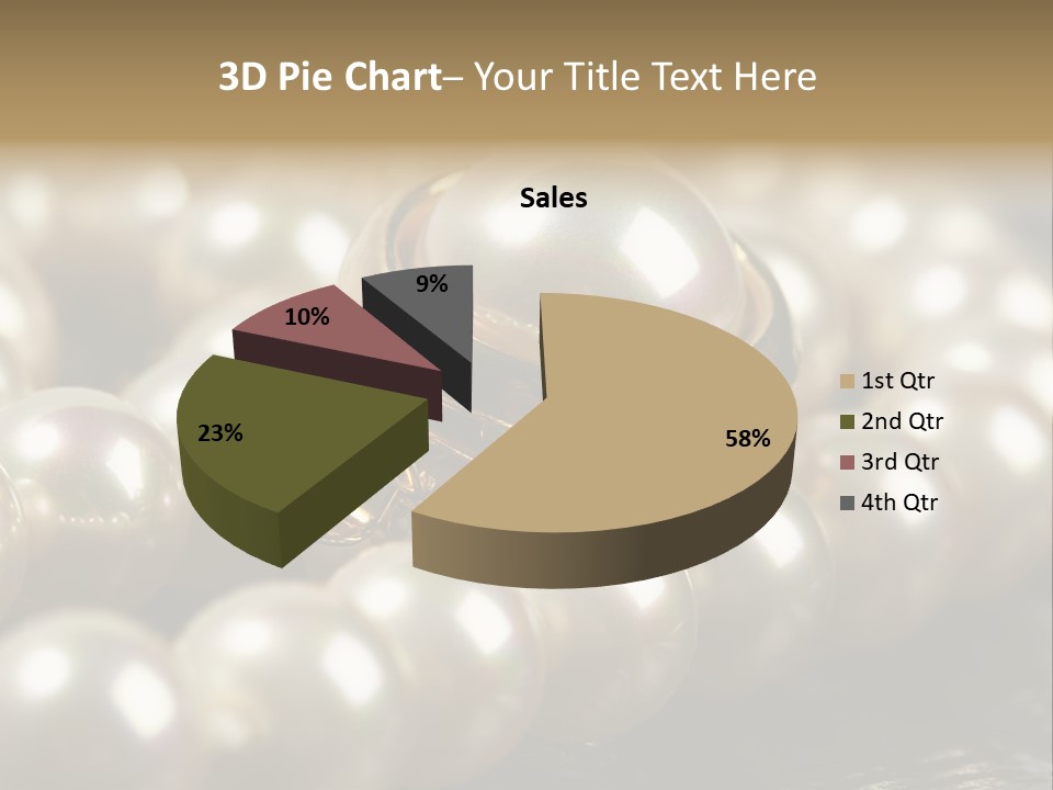 Sea Dark Glossy PowerPoint Template