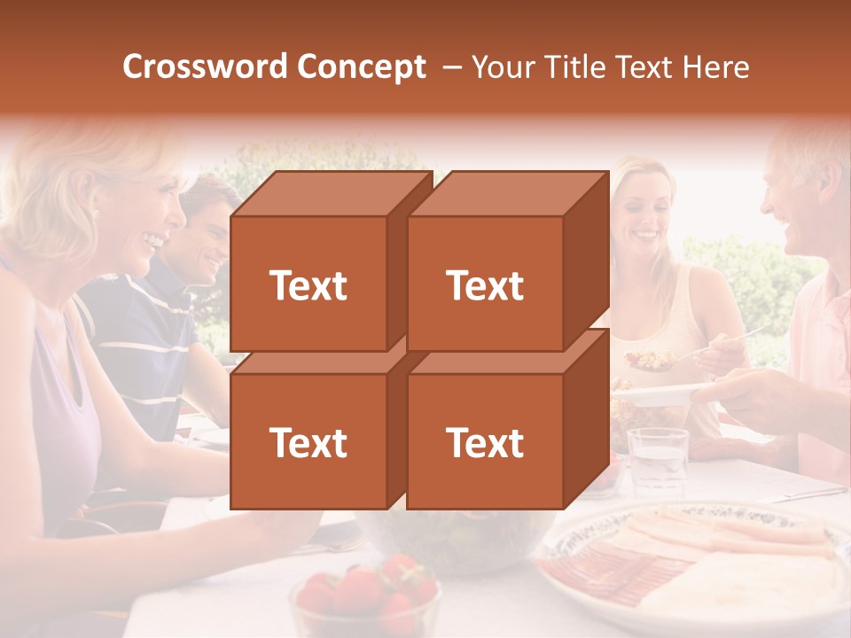 Family Father Caucasian PowerPoint Template