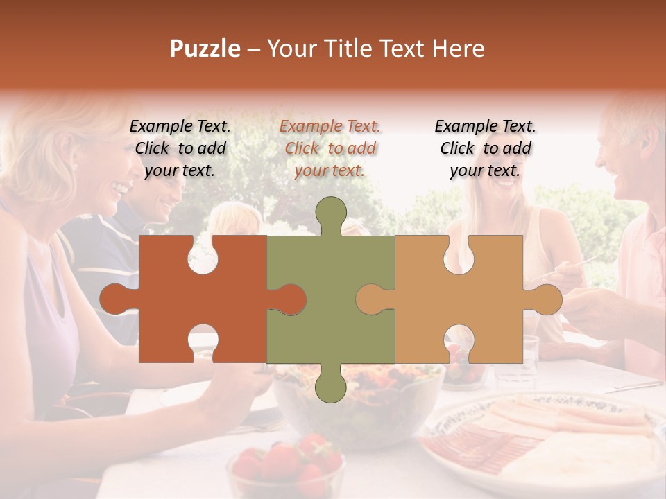 Family Father Caucasian PowerPoint Template