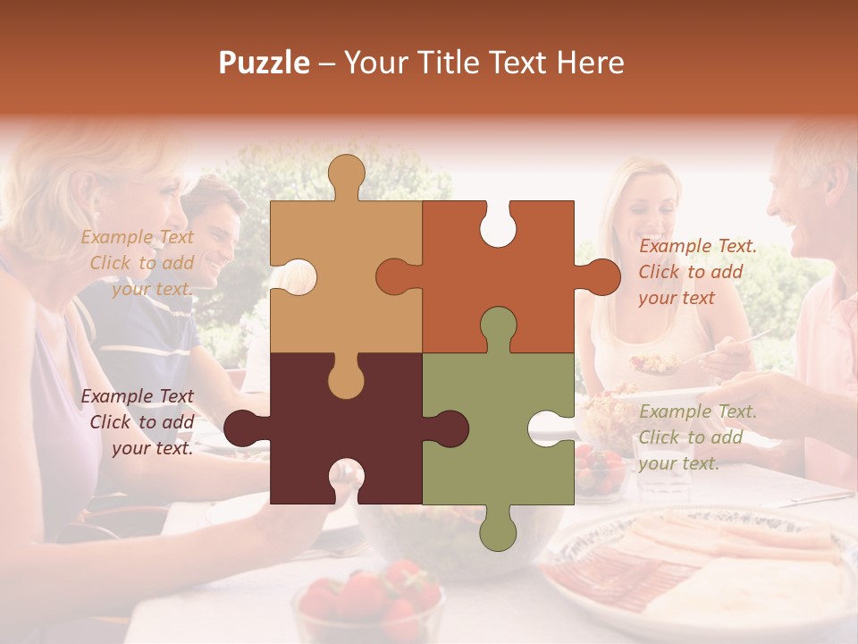 Family Father Caucasian PowerPoint Template