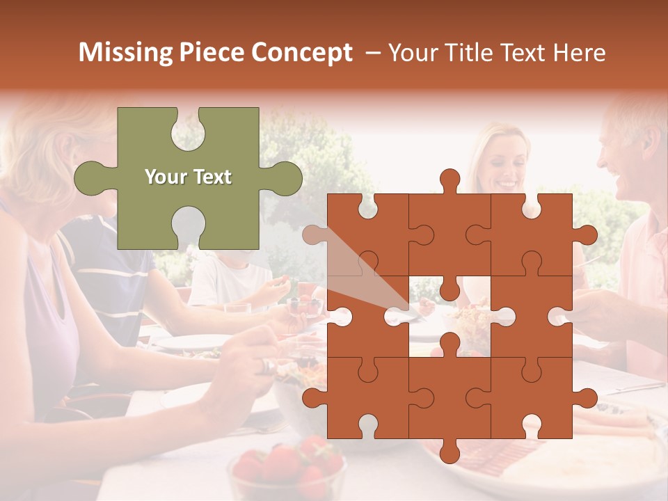 Family Father Caucasian PowerPoint Template