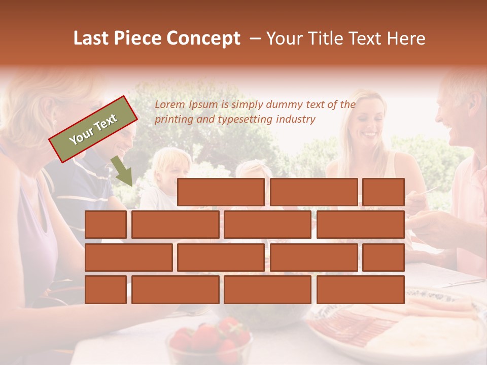 Family Father Caucasian PowerPoint Template