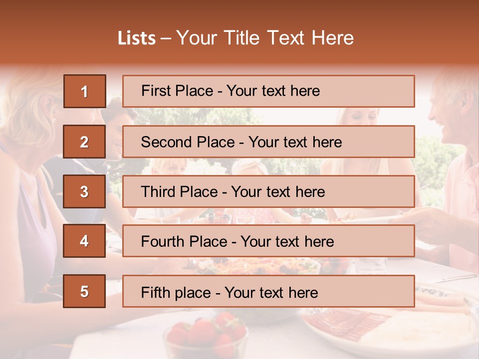 Family Father Caucasian PowerPoint Template