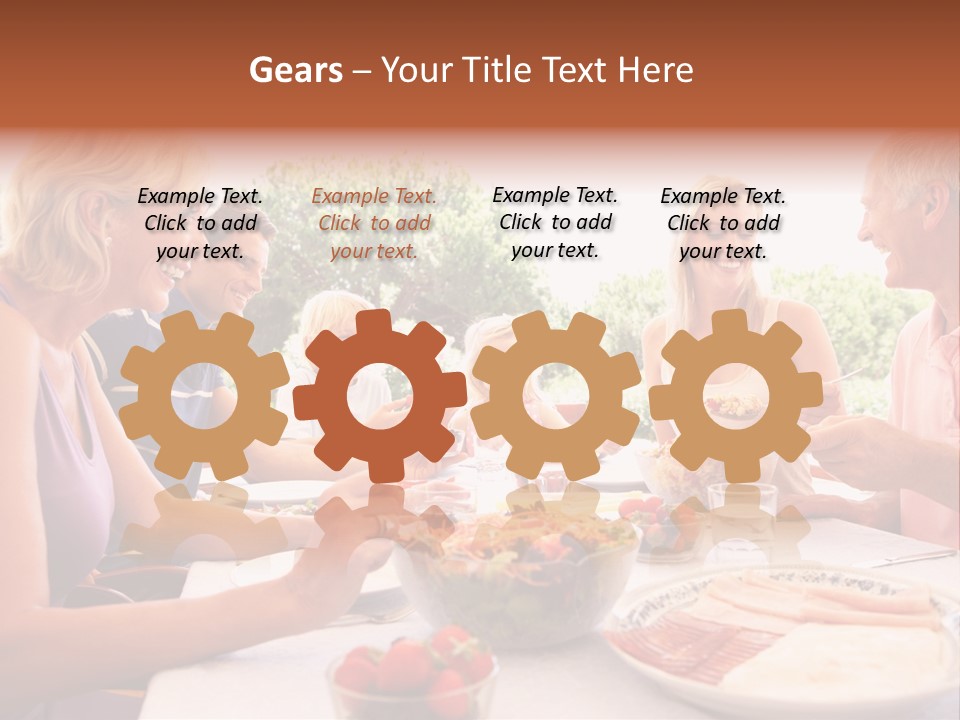 Family Father Caucasian PowerPoint Template