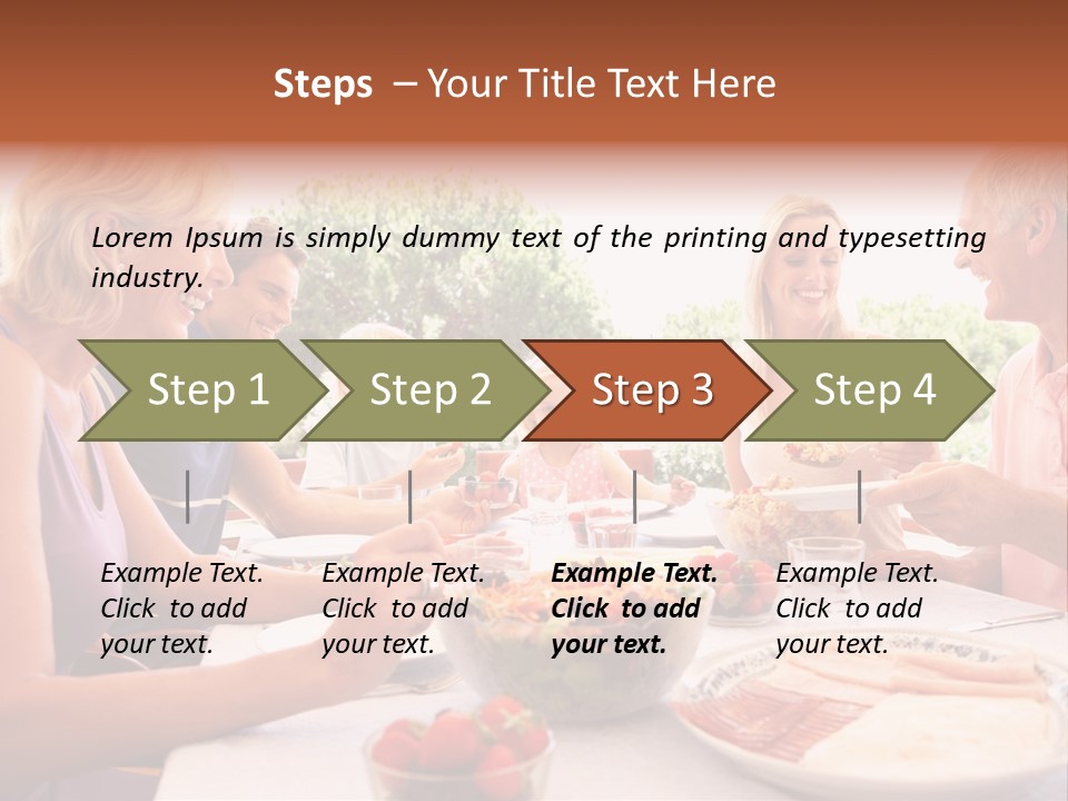 Family Father Caucasian PowerPoint Template