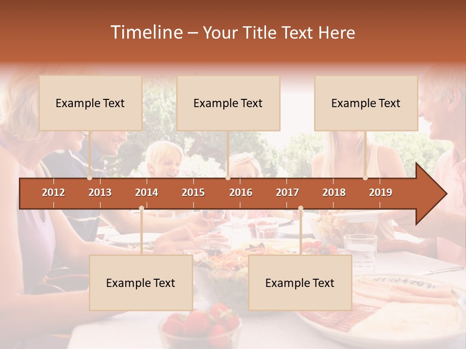 Family Father Caucasian PowerPoint Template