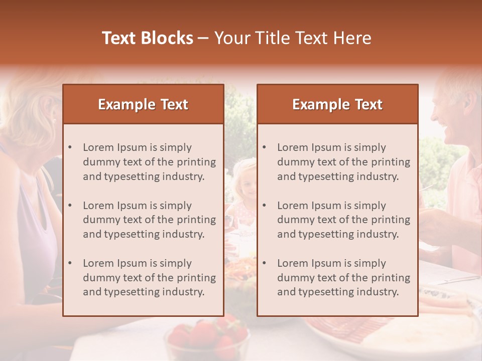 Family Father Caucasian PowerPoint Template