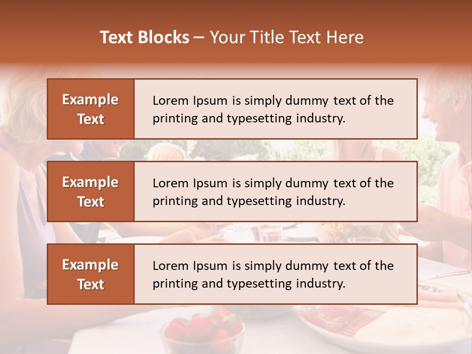 Family Father Caucasian PowerPoint Template