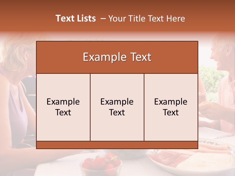 Family Father Caucasian PowerPoint Template