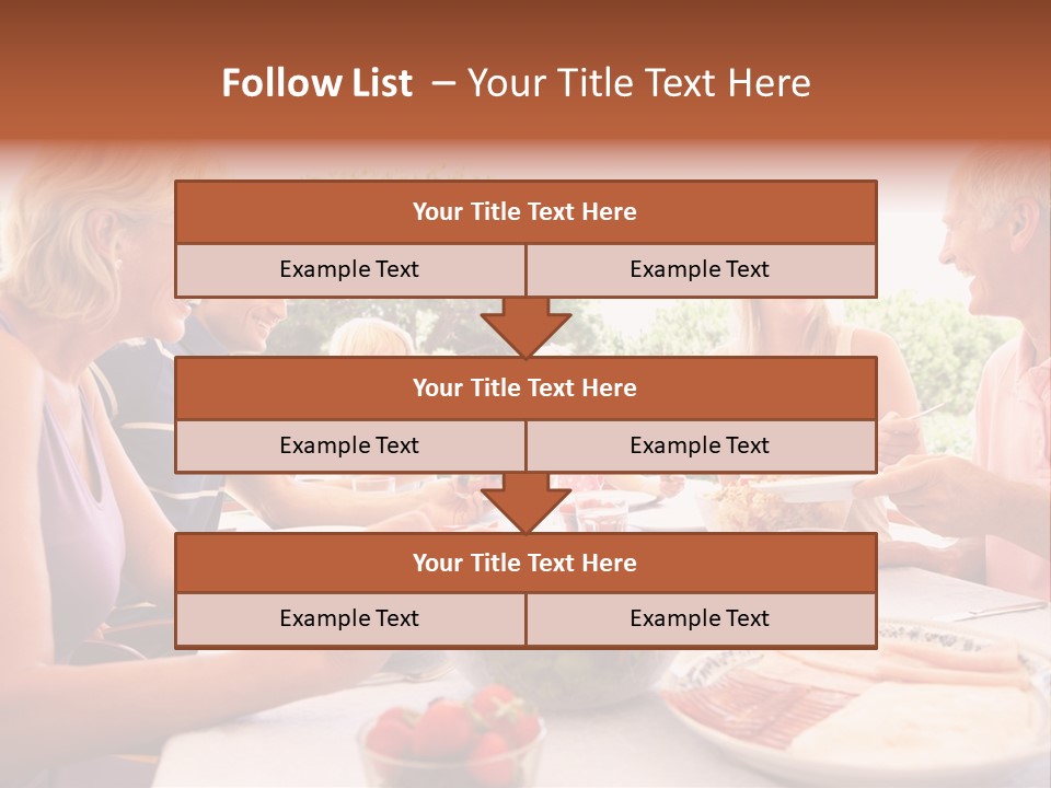 Family Father Caucasian PowerPoint Template