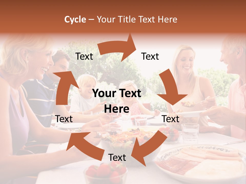 Family Father Caucasian PowerPoint Template