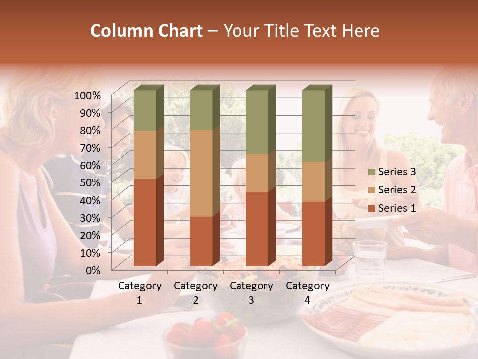 Family Father Caucasian PowerPoint Template