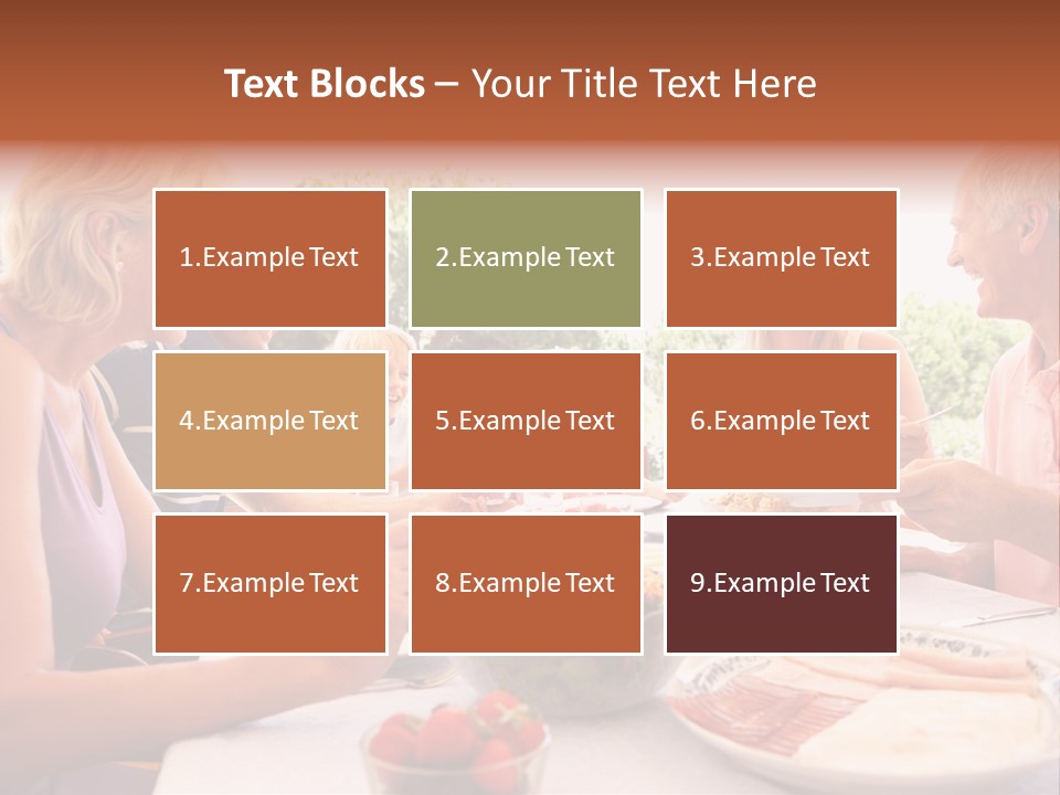 Family Father Caucasian PowerPoint Template