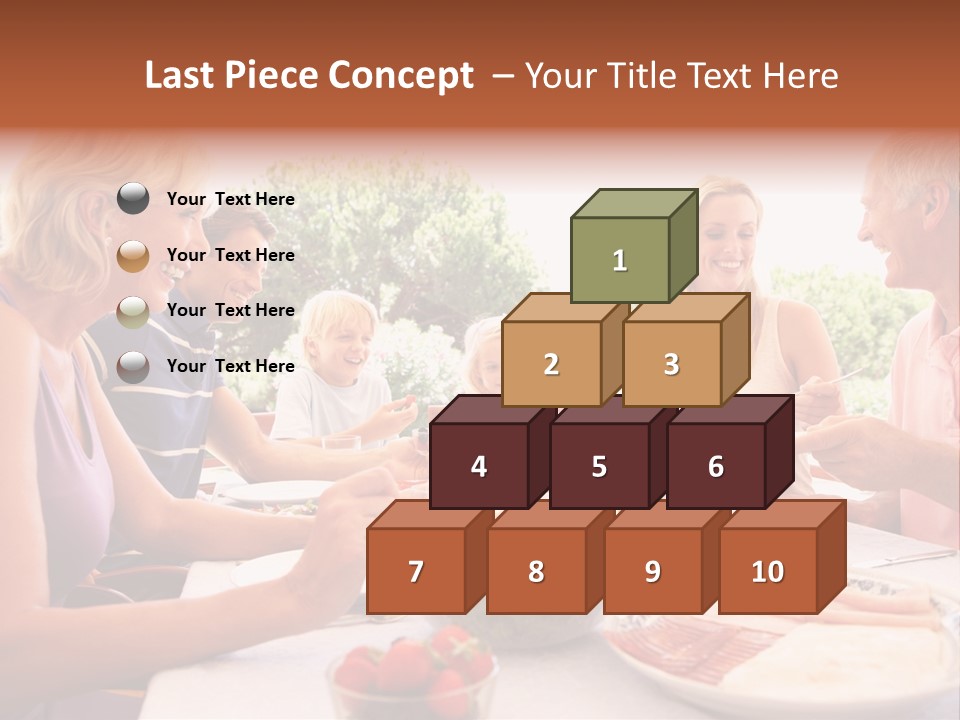 Family Father Caucasian PowerPoint Template