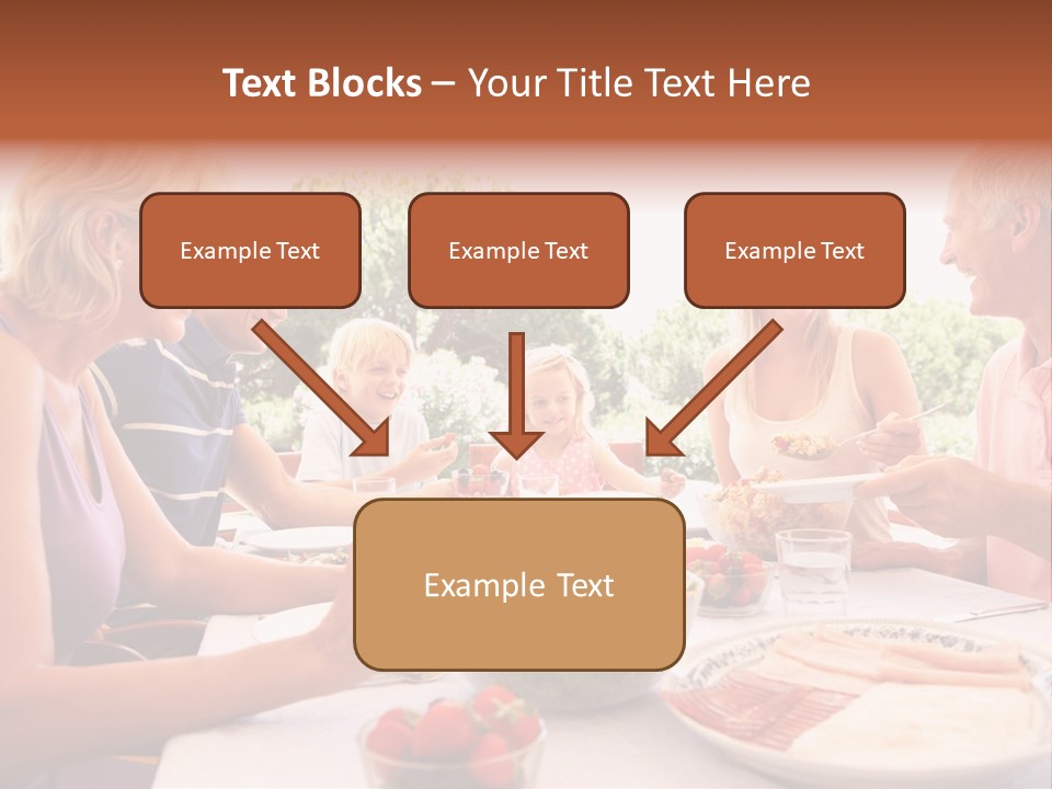 Family Father Caucasian PowerPoint Template