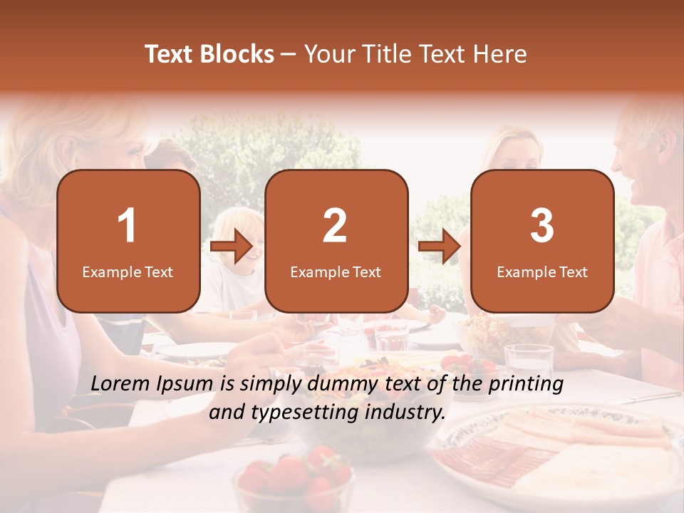 Family Father Caucasian PowerPoint Template