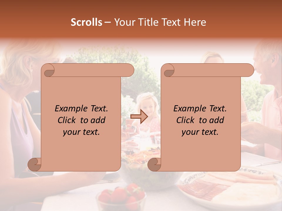 Family Father Caucasian PowerPoint Template