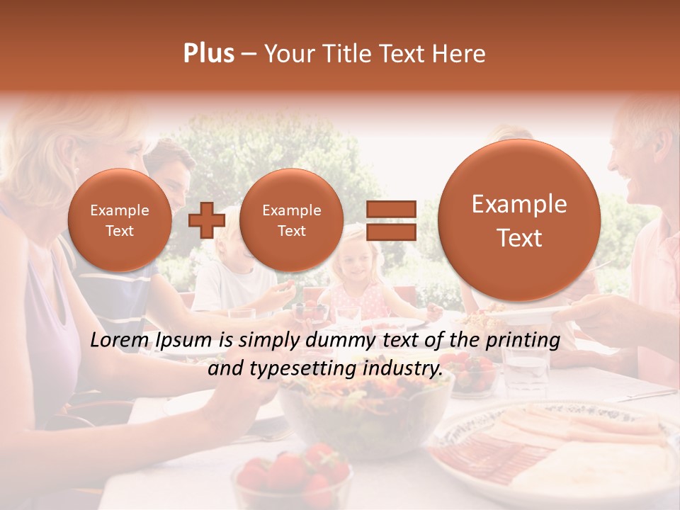 Family Father Caucasian PowerPoint Template