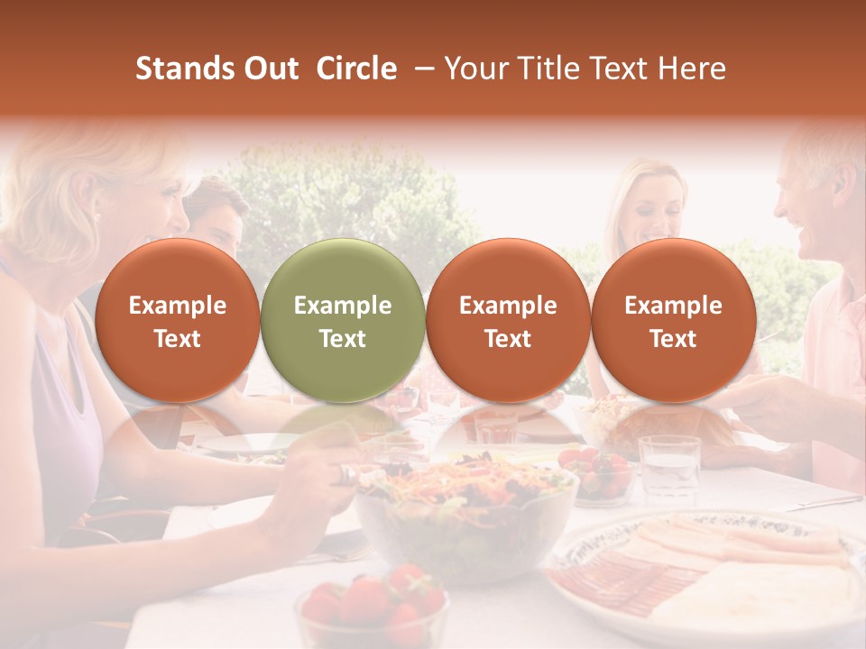 Family Father Caucasian PowerPoint Template