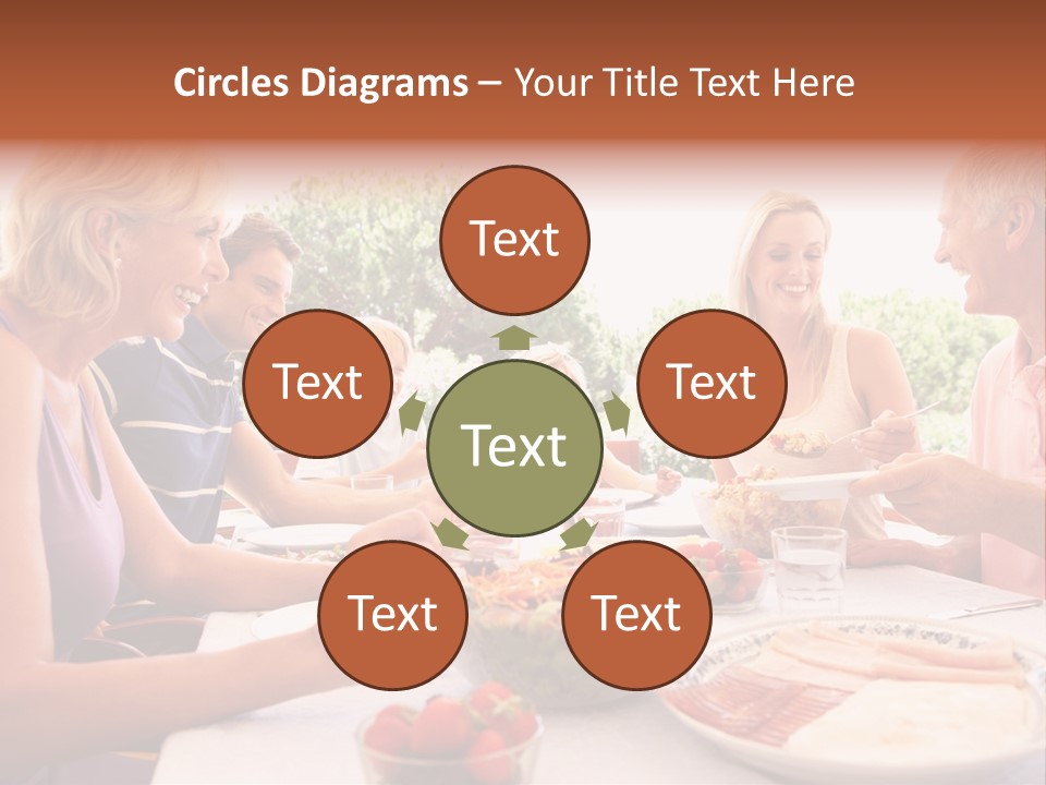 Family Father Caucasian PowerPoint Template