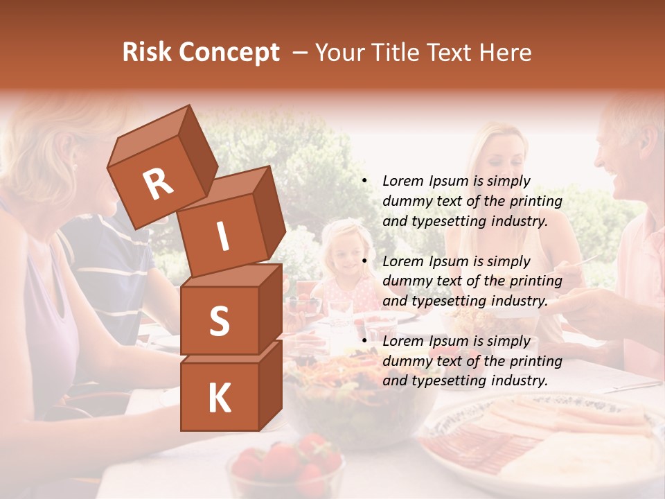 Family Father Caucasian PowerPoint Template